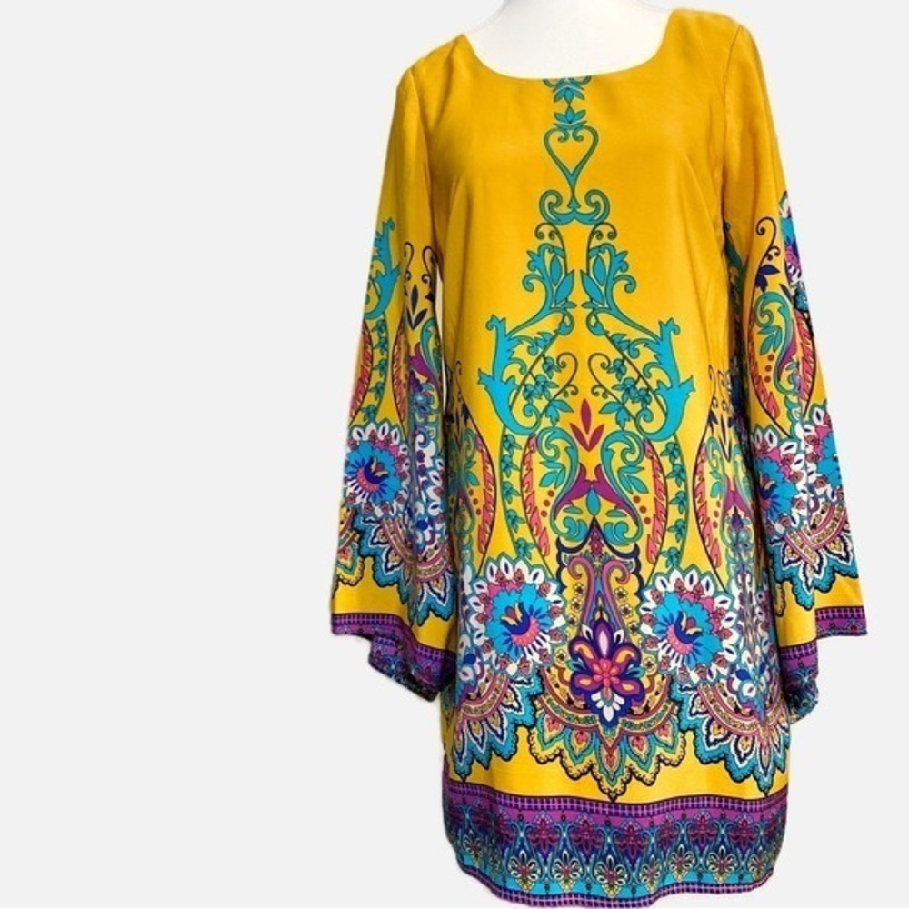 Pink Owl Yellow Mini Dress